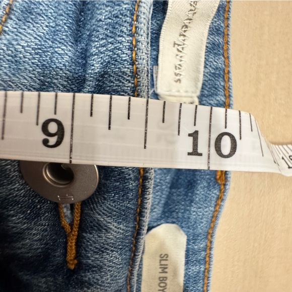 Pilcro & the Letterpress Anthropologie Women 28 Slim Boyfriend Jeans Embroidered - Picture 15 of 16